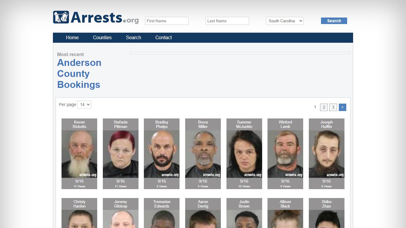 Anderson County Arrests and Inmate Search